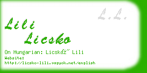 lili licsko business card